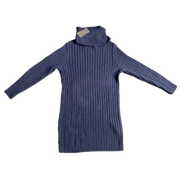 NWT Armani Exchange Women's Navy Blue Turtleneck Wool Knit Sweater Size XS - Picture 1 of 6